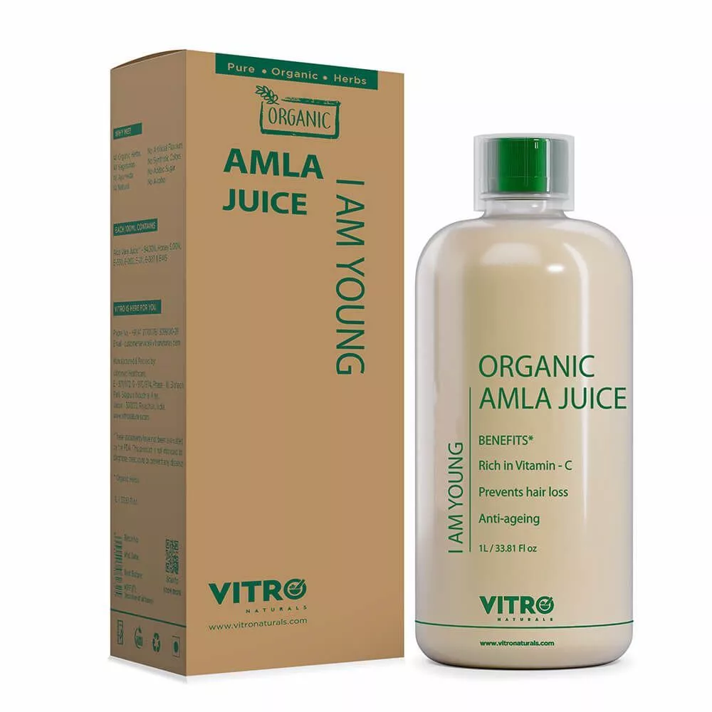 Buy Vitro Naturals Organic Amla Juice I Am Young Online - 10% Off! |  