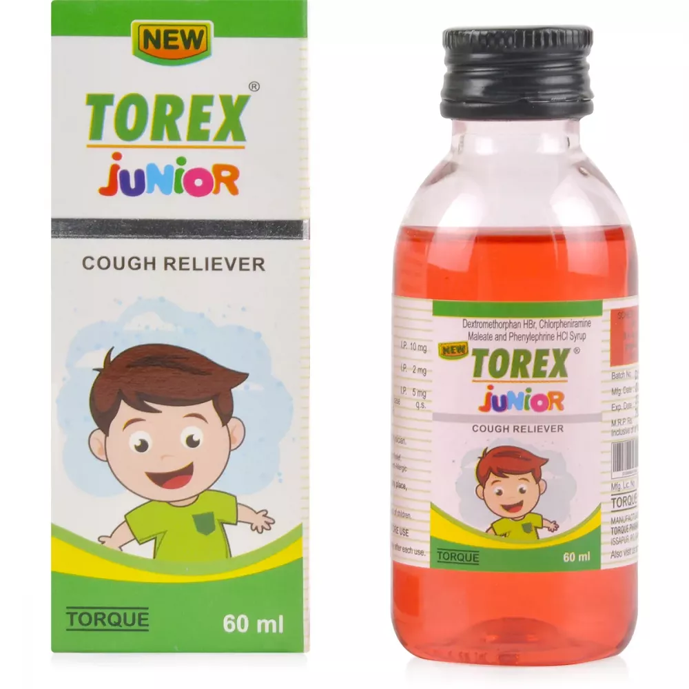 Torex Junior Syrup (5mg/2mg/10mg) (60ml) Buy on Healthmug