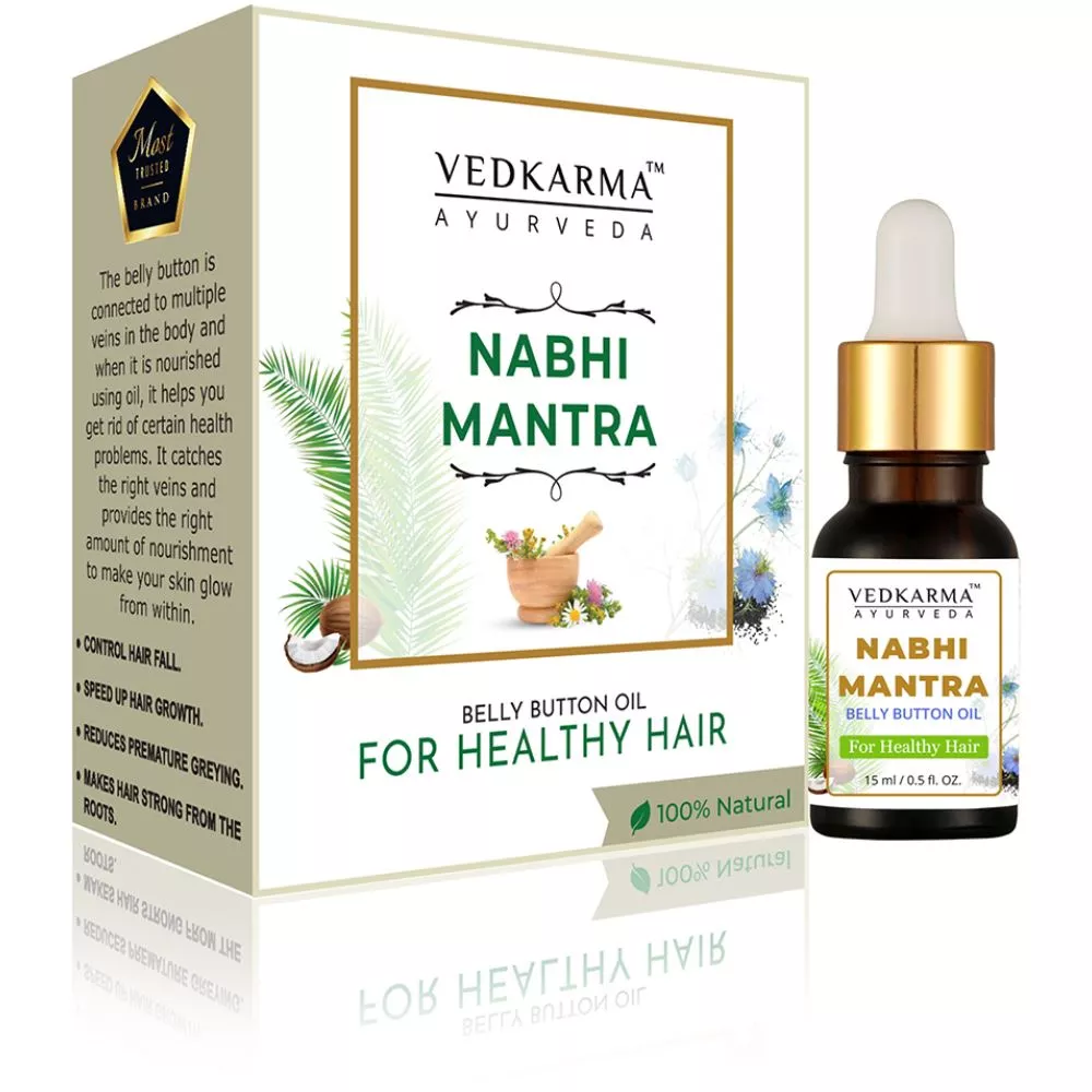 Buy Vedkarma Nabhi Mantra Healthy Hair Belly Button Oil Medicines 47