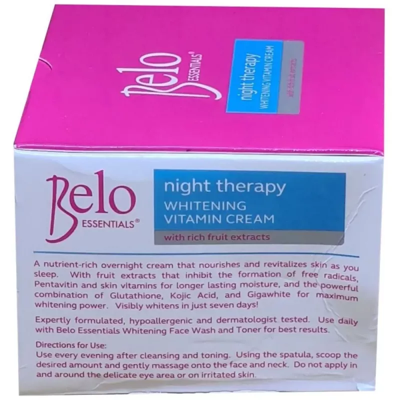 Buy Belo Night Therapy Whitening Vitamin Cream Online - 10% Off!