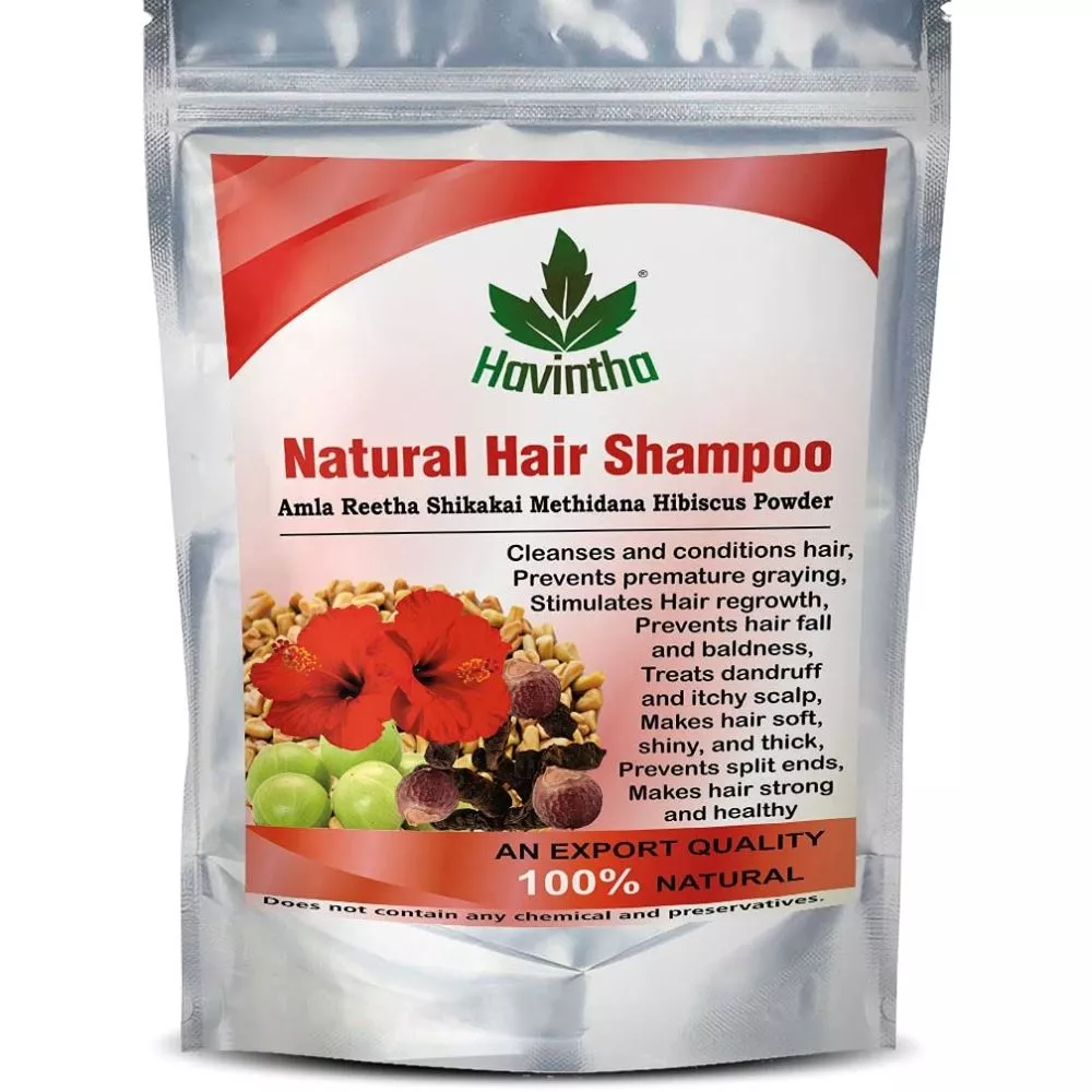 Buy Havintha Natural Amla Reetha Shikakai Methidana And Hibiscus Powder  Shampoo Online - 21% Off! 