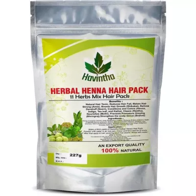 Buy Havintha Natural Herbal Henna Hair Pack 11 Herbs Mix Mehandi Powder  Online - 38% Off! 
