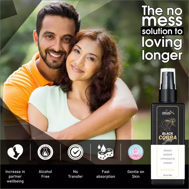 Buy Drive X Black Cobra Spray Power Oil Sexual Supplements - 10% Off! |  Healthmug