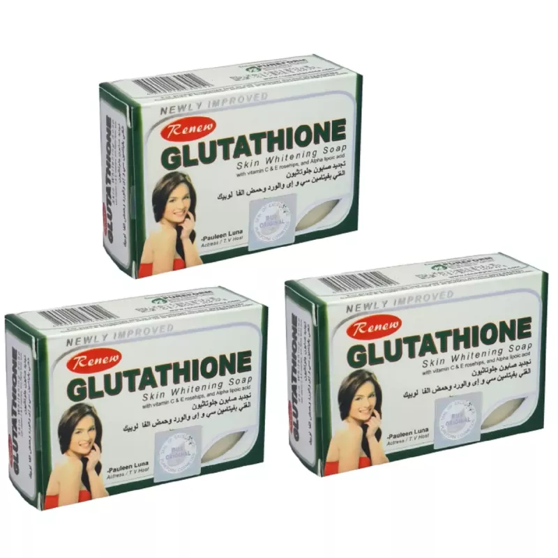 Renew Glutathione Skin Whitening Soap 135g Pack of 3