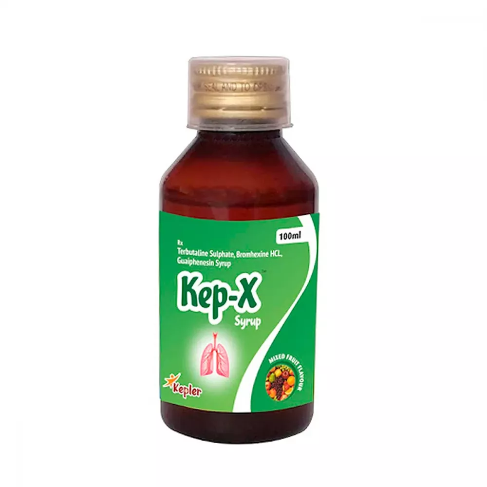 Kep X Syrup (50mg/1.25mg/4mg) (100ml) Buy on Healthmug