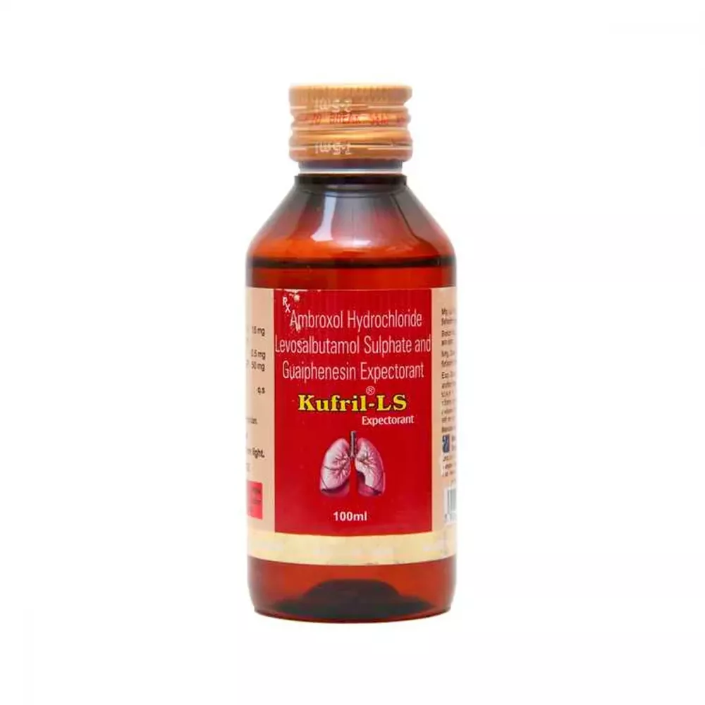 Kufril LS Syrup (15mg/0.5mg/50mg) (100ml) Buy on Healthmug