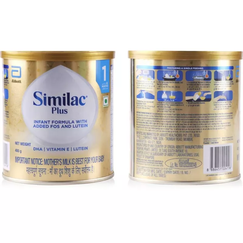 Abbott Similac Plus Infant Formula Stage-1 (400g)