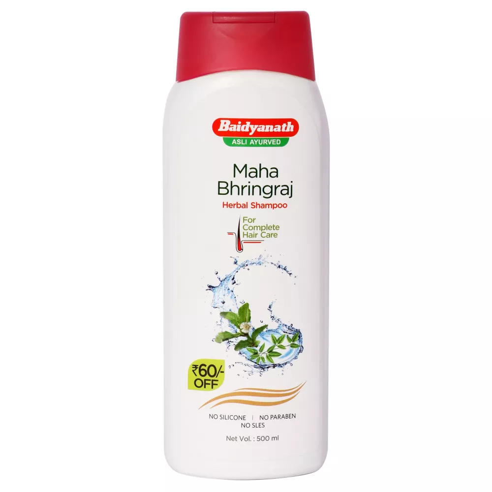 Baidyanath Jhansi Anti Hair Fall Herbal Shampoo Amla  Shikakai 500Ml   JioMart