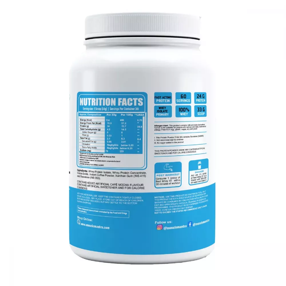 Muscle Mantra Best Whey Xt Cafe Mocha (1000g)
