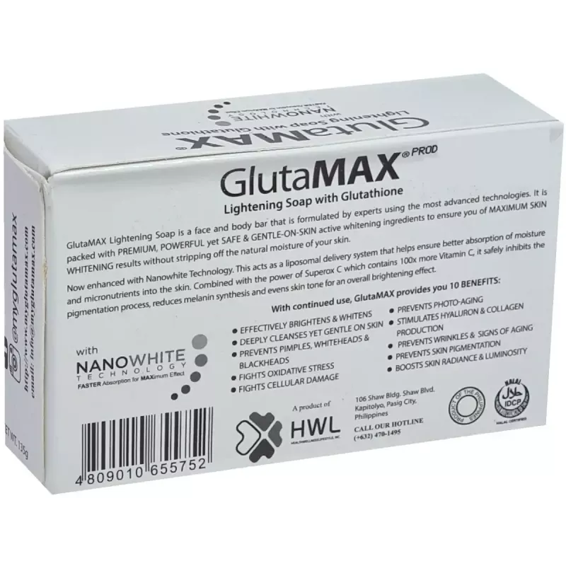 glutamax lightening soap with glutathione 75g product info and reviews Amazon.com : GlutaMAX Skin Tone Enhancing Soap - Gentle Brightening  Cleanser with Glutathione for Face & Body - Smooth Glow Exfoliating Bar  with Fresh Scent main image 0