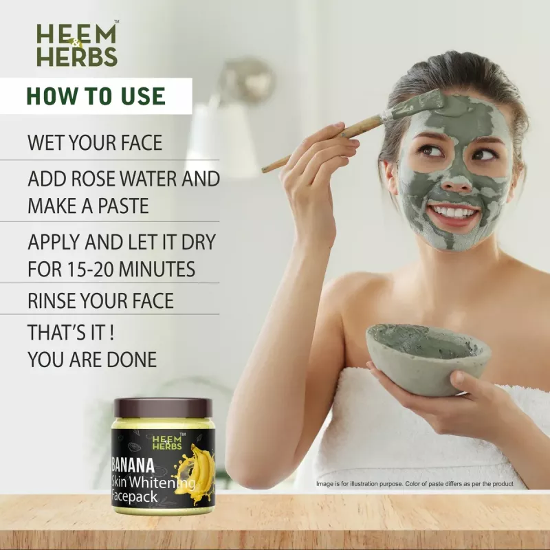 Buy Heem Herbs Banana Skin Whitening Facepack Online 25 Off