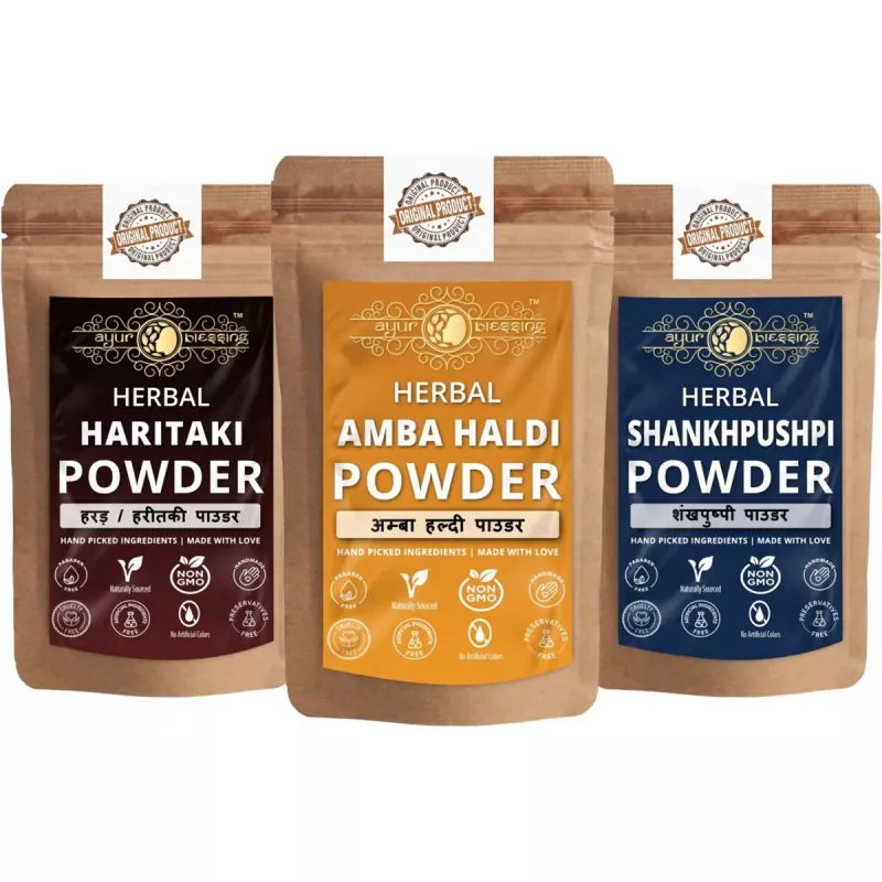 Buy Ayur Blessing Herbal Amba Haldi Haritaki Shankhpushpi