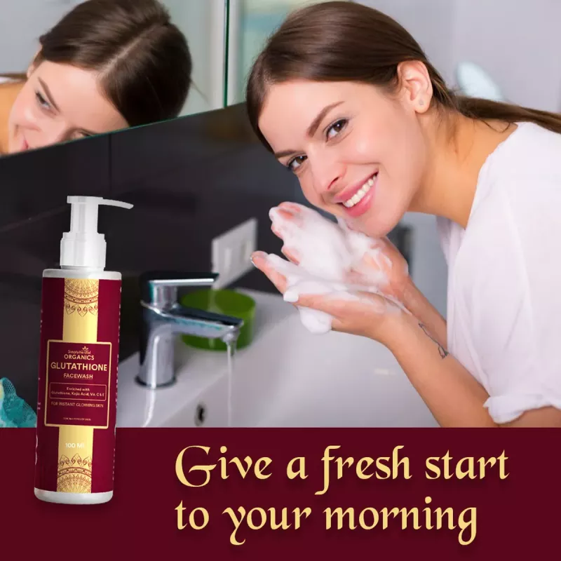 Simply Herbal Glutathione Face Wash (100ml) | Buy on Healthmug