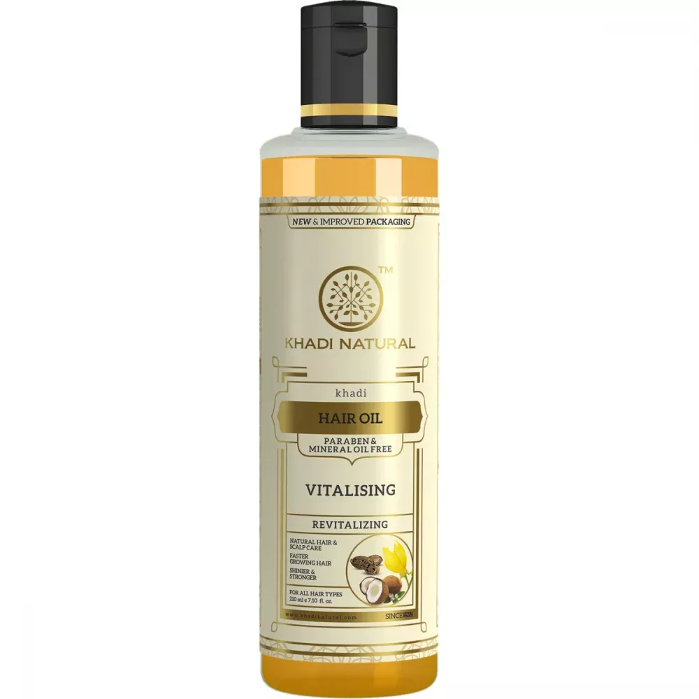 Buy Khadi Natural Vitalising Hair Oil Paraben Mineral Oil Free Online - 15%  Off! 