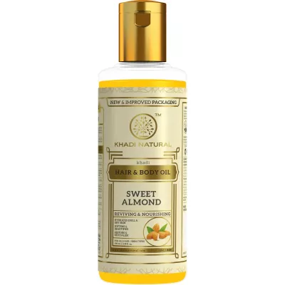 Buy Khadi Natural Sweet Almond Hair & Body Oil Online - 15% Off! |  