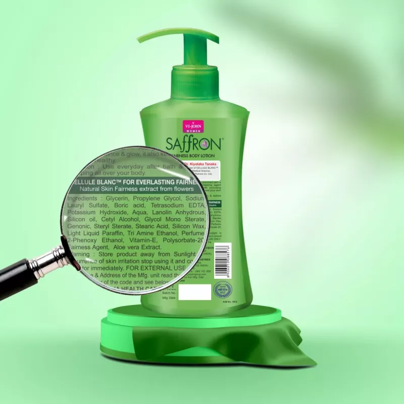 Buy VI-John Saffron Aloe Vera Fairness Body Lotion Online - 10% Off! |  Healthmug