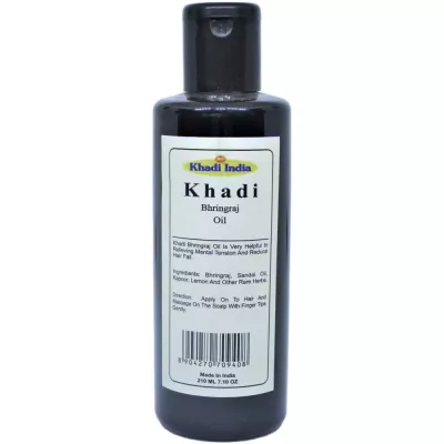 Buy Khadi Bhringaraj Hair Oil Online - 10% Off! 