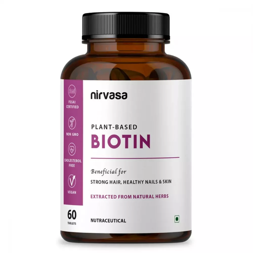 Sprowt Plant Based Hair Growth Biotin Tablets 10000mcg for Strong Thick  Shiny Hair  Healthy Skin Uses Price Dosage Side Effects Substitute  Buy Online