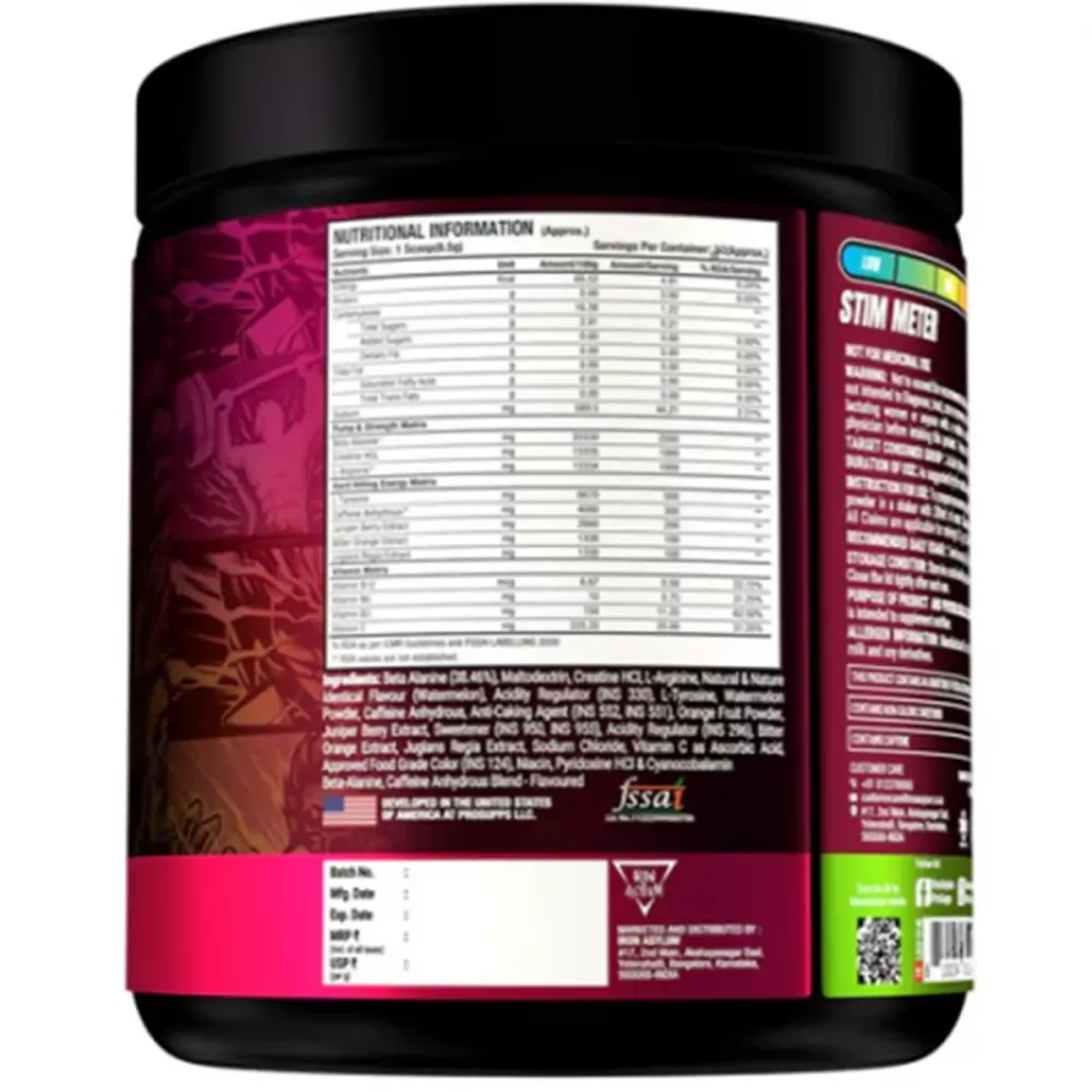 Prosupps Hyde Xtreme Pre Workout Watermelon (210g)