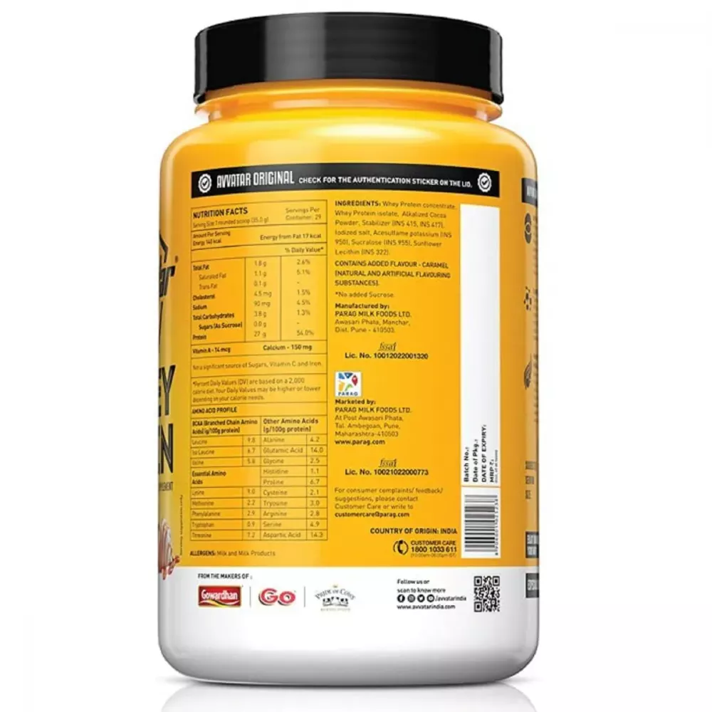Avvatar Whey Protein Malai Kulfi (1kg)