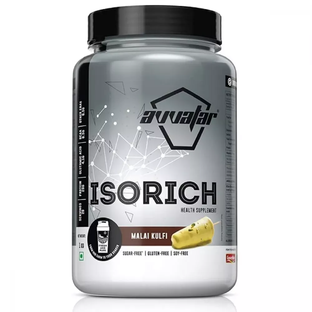 Avvatar Isorich Whey Protein Malai Kulfi (1kg)
