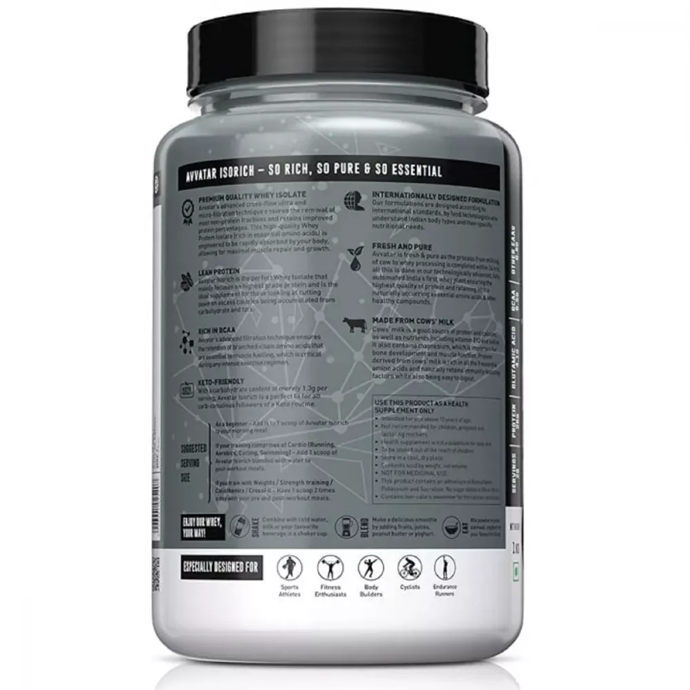Avvatar Isorich Whey Protein Malai Kulfi (1kg)