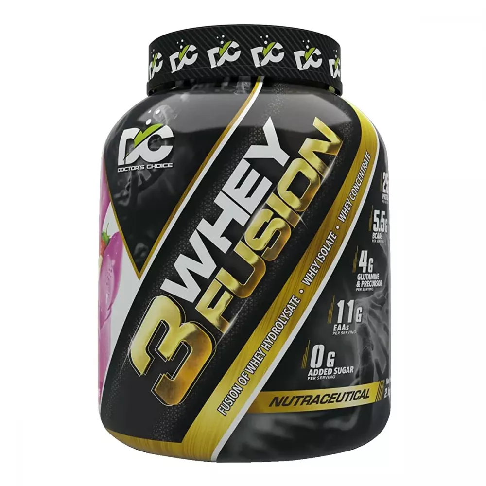 Doctor's Choice 3 whey Fusion Strawberry & Banana Strawberry Banana (2kg)