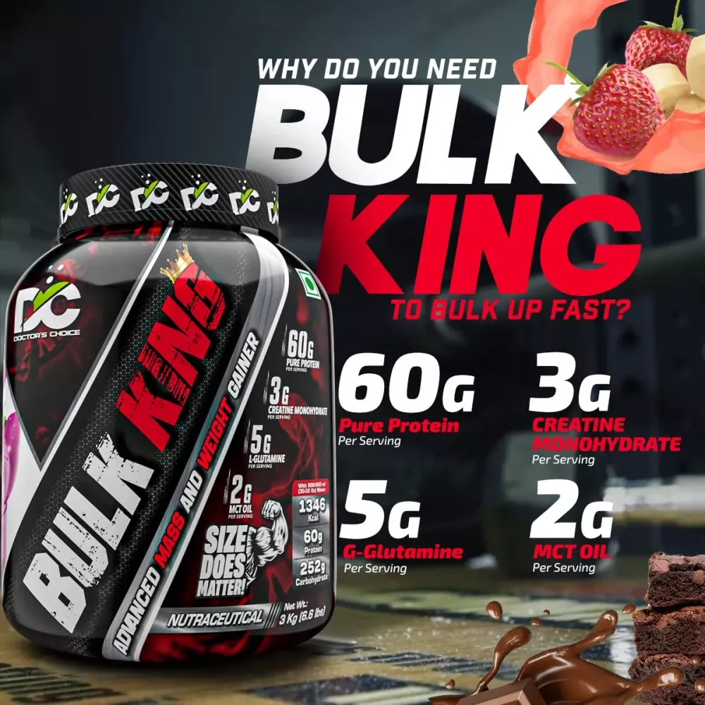Doctor's Choice Bulk King Strawberry & Banana (3kg)