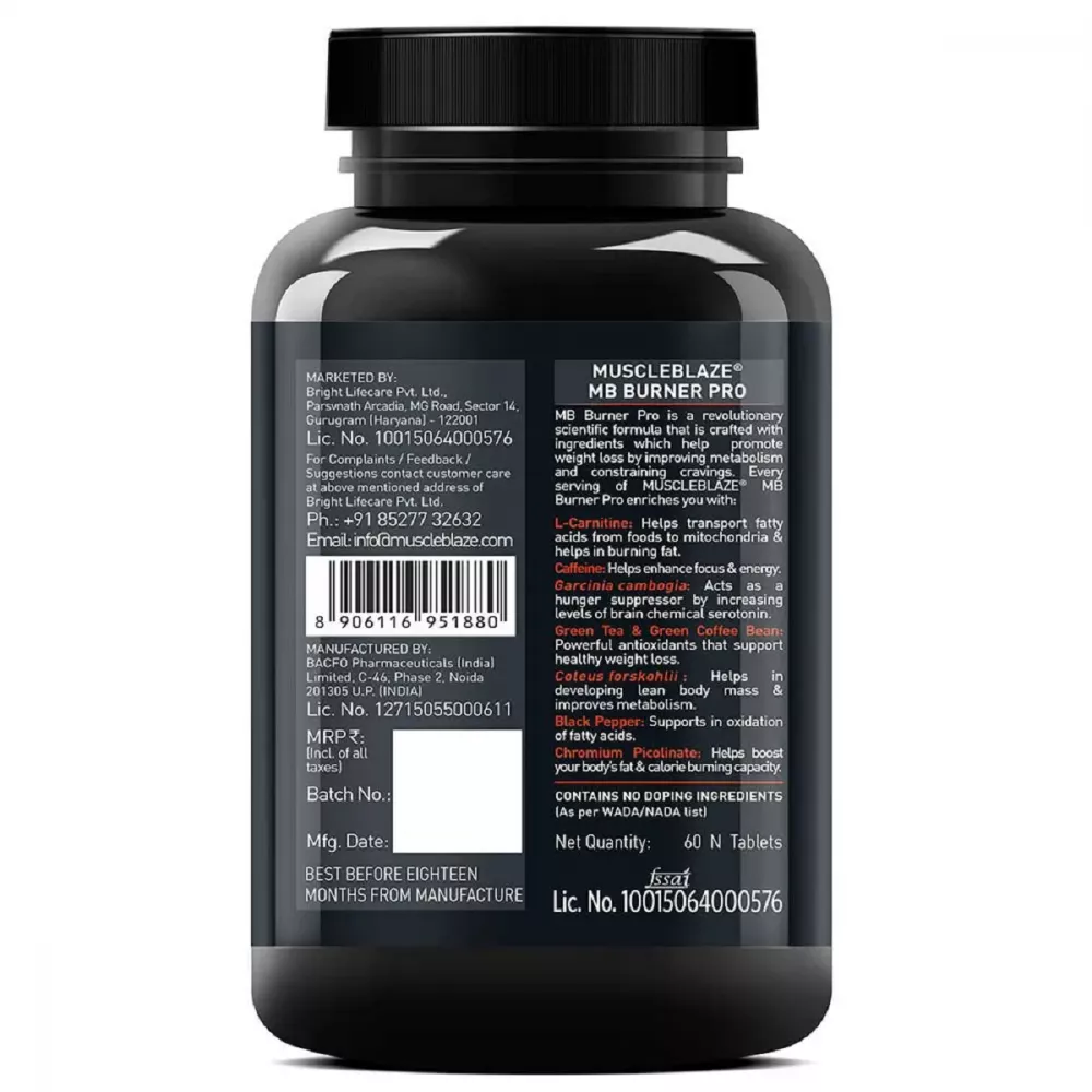 Muscleblaze MB Burner Pro (60tab)