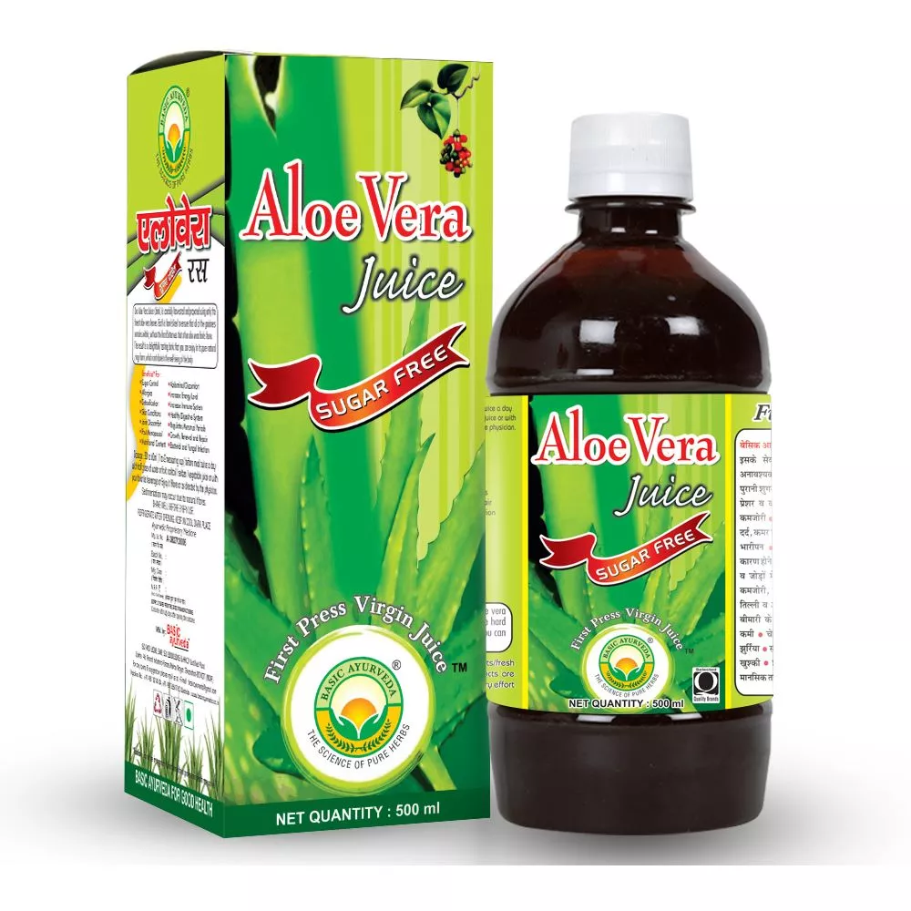 Buy Basic Ayurveda Aloe Vera Juice (Sugar Free) Online