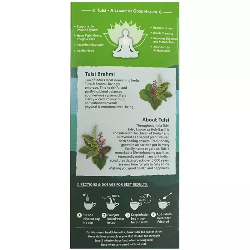 Buy Organic India Tulsi Brahmi Tea Online 10 Off Healthmug