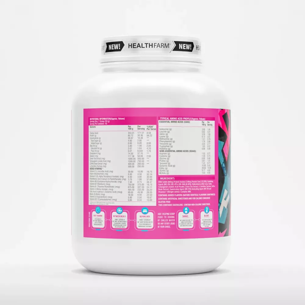 Healthfarm Diet Whey Protein Rocky Road (2kg)