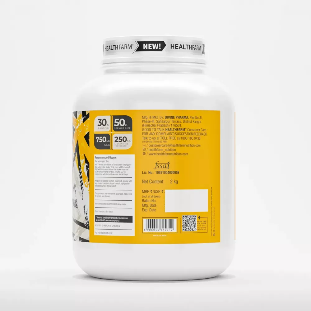 Healthfarm Diet Whey Protein Mango Delight (2kg)