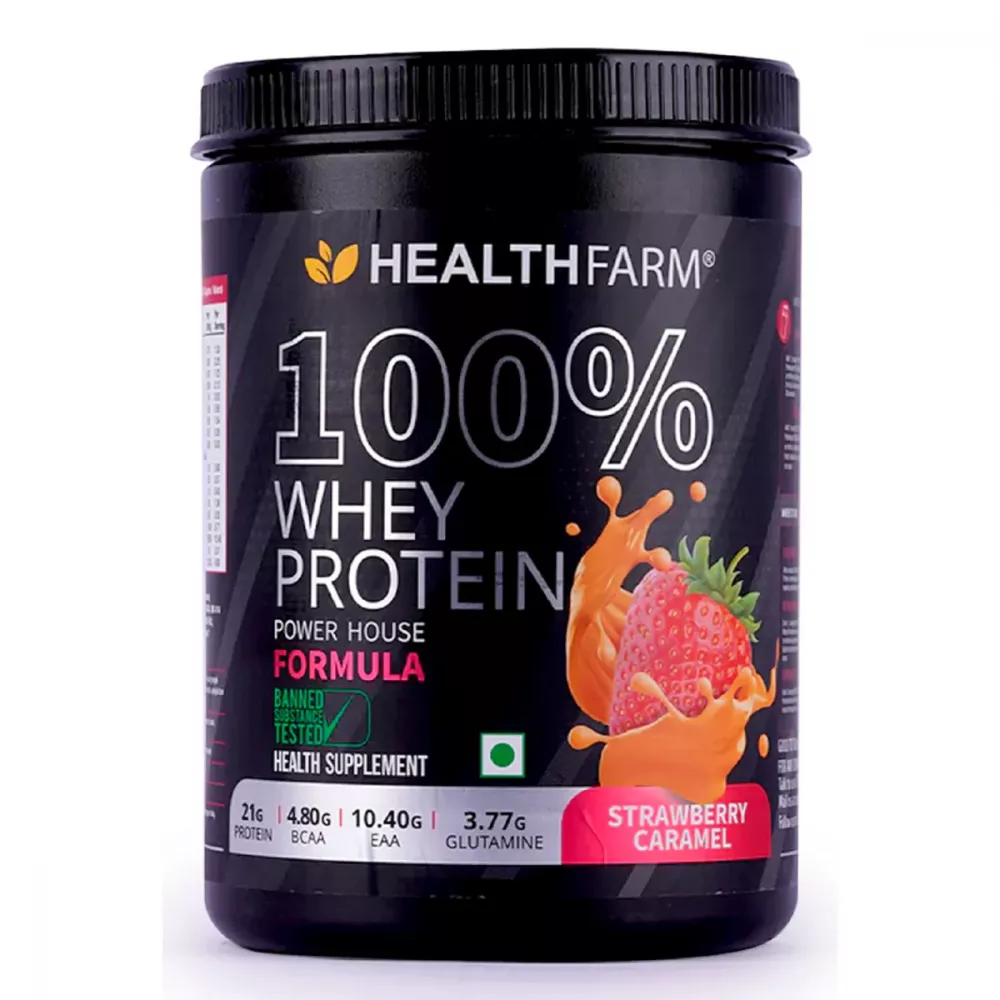 Healthfarm 100% Whey Protein Powder Strawberry Caramel (1.8kg)
