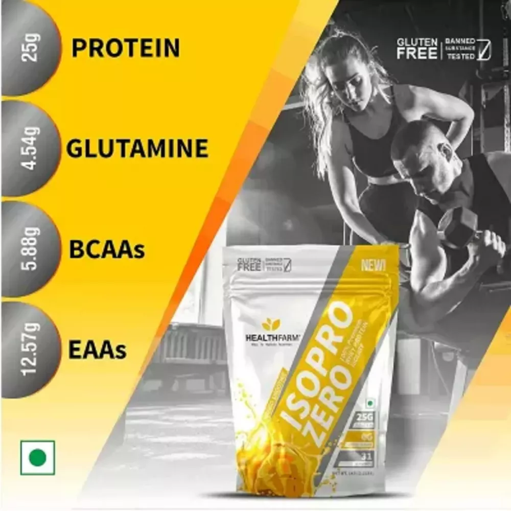 Healthfarm Isopro Zero Protein Powder Mango Smoothie (2kg)