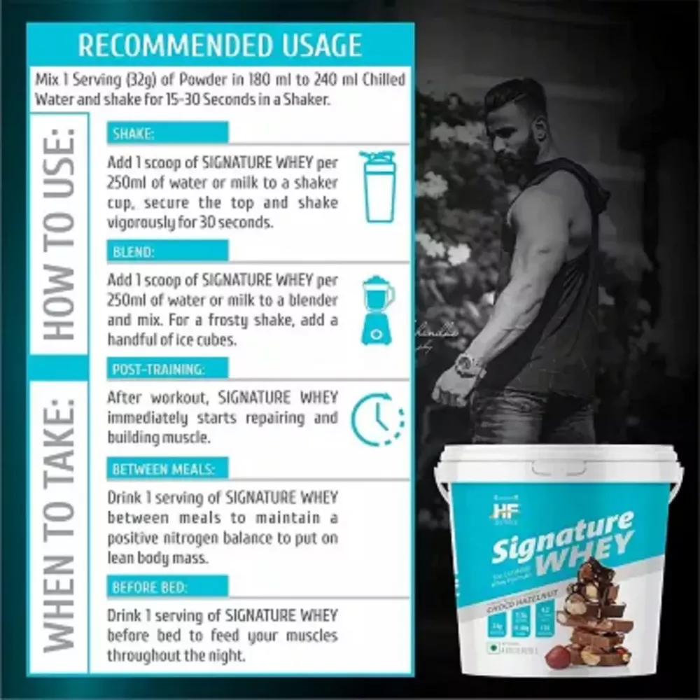 Healthfarm Signature Whey Powder Chocolate Hazelnut (4kg)