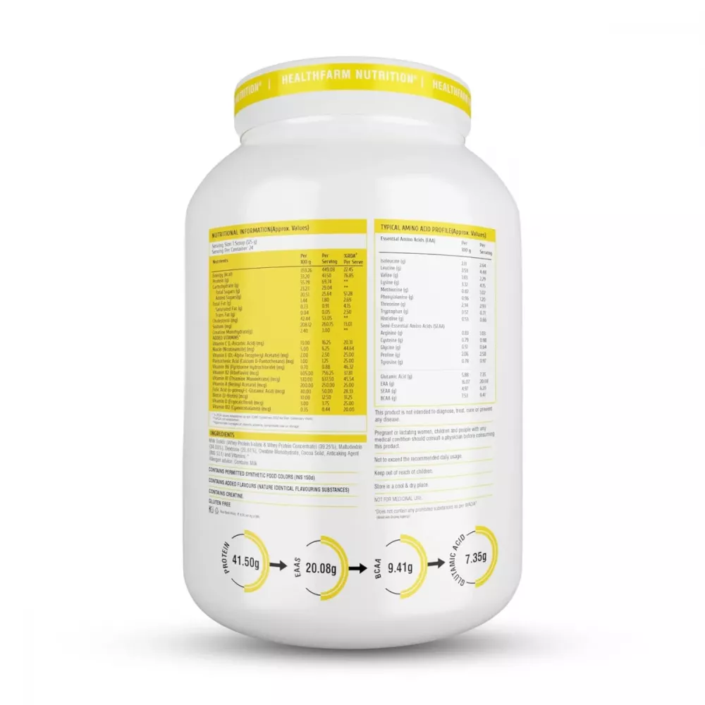 Healthfarm Hydro Gain Protein Powder Chocolate Gateau (3kg)
