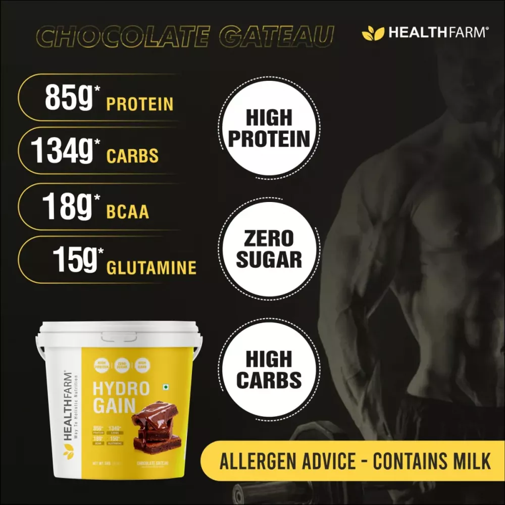 Healthfarm Hydro Gain Protein Powder Chocolate Gateau (3kg)