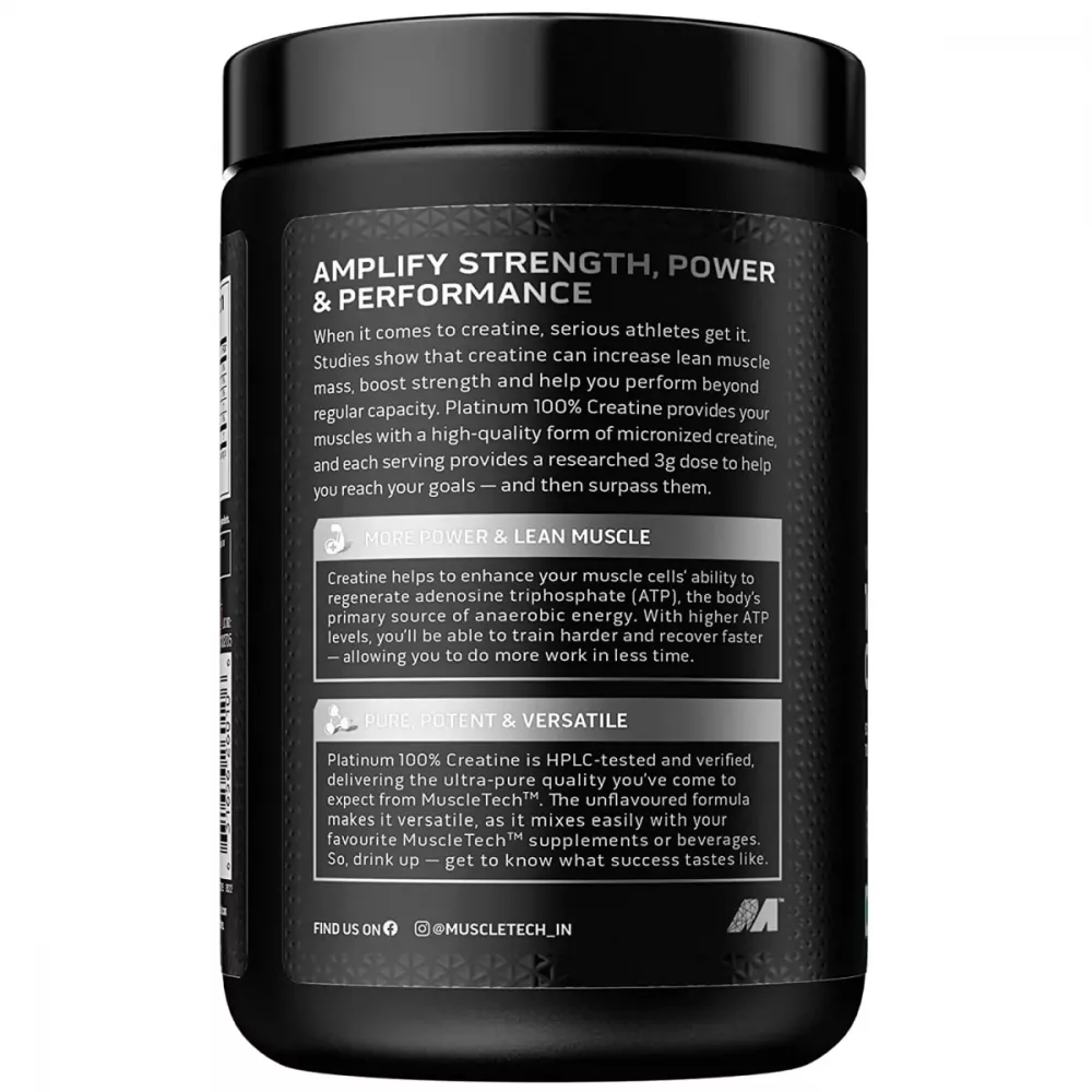Muscletech Platinum 100% Creatine For Muscle Unflavored (250g)