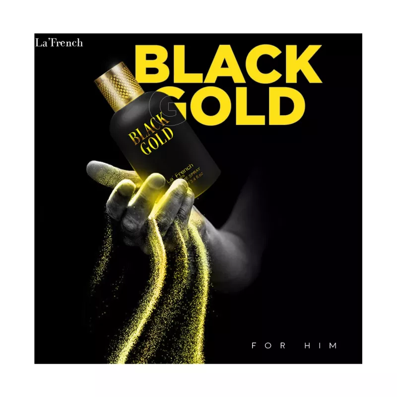 Black outlet gold perfume