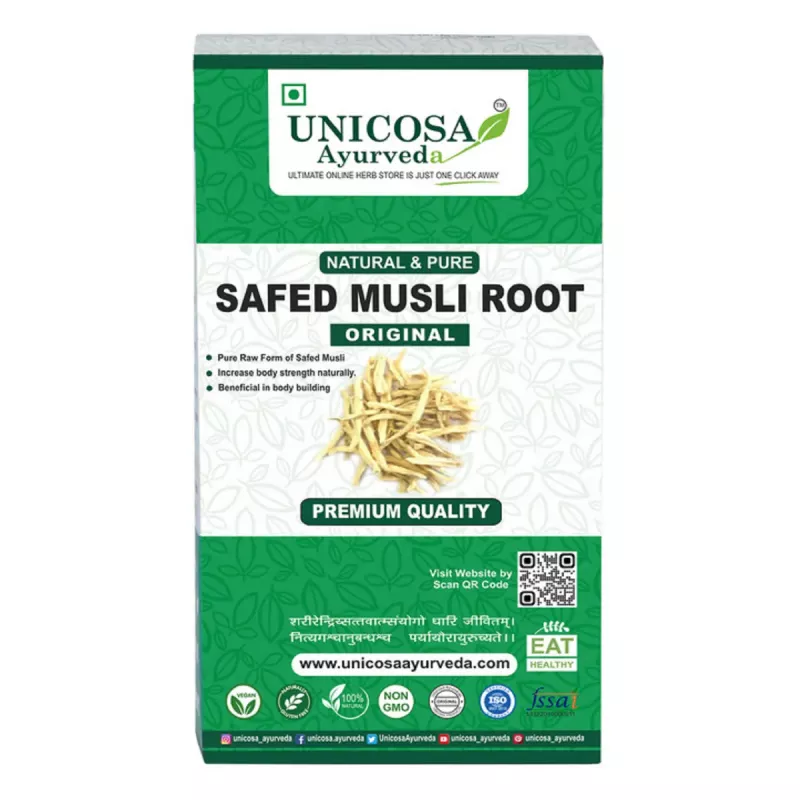 Buy Unicosa Ayurveda Safed Musli Root Original Ayurvedic Churna