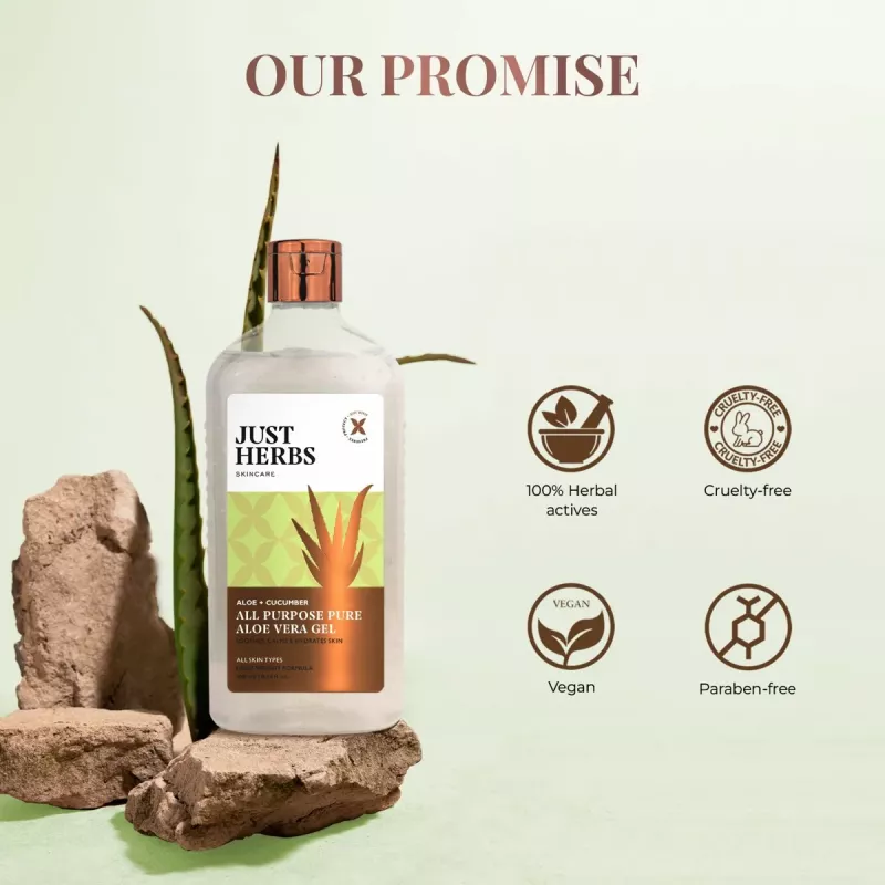 Buy Just Herbs All Purpose Pure Aloe vera gel Online 10 Off