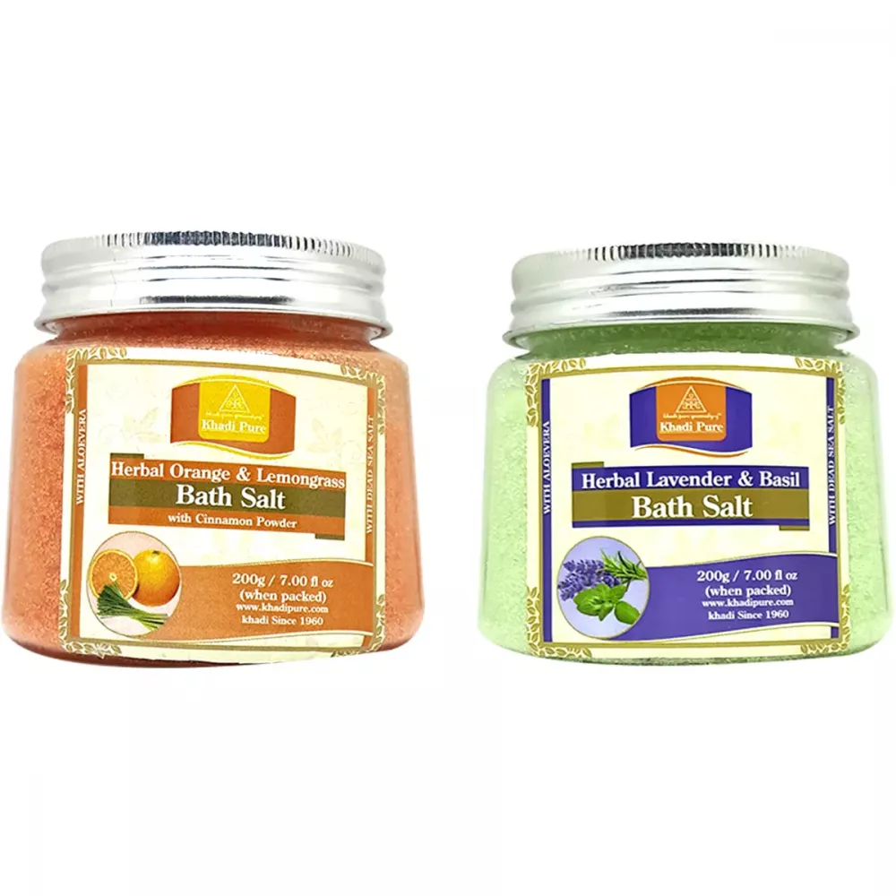 Khadi Pure herbal Orange Lemongrass herbal Lavender Basil