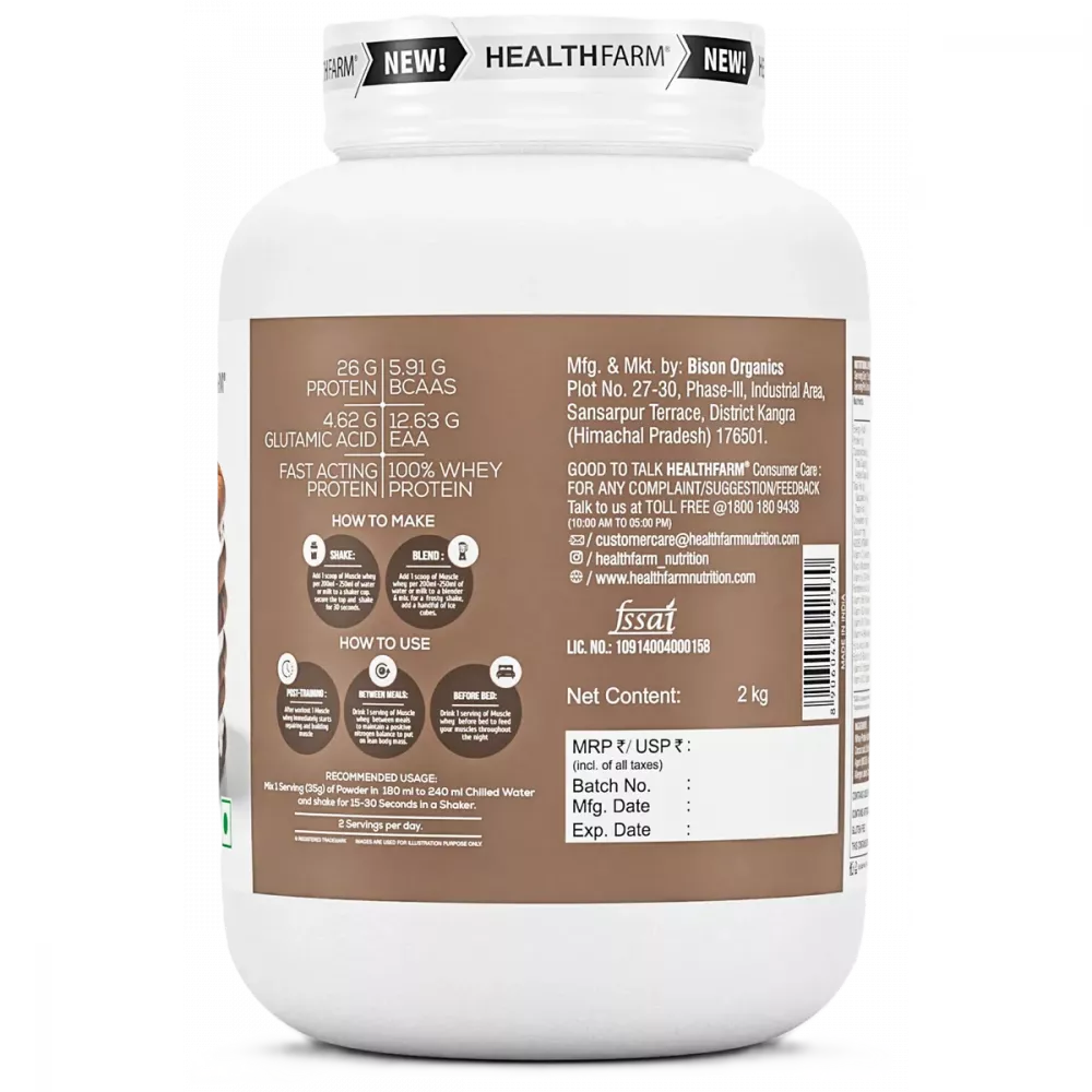 Healthfarm Muscle Whey Cookies & Cream (2kg)