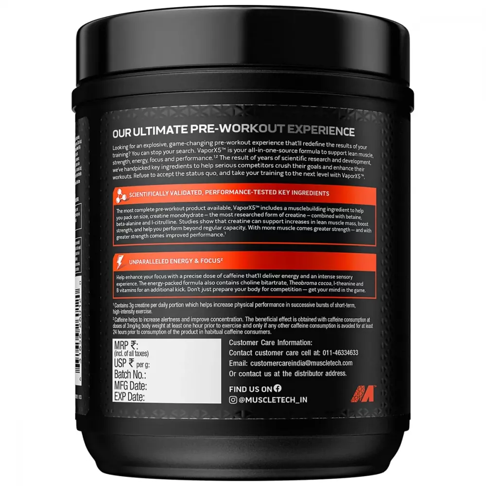 Muscletech Vapor X5 Fruit Punch (270g)