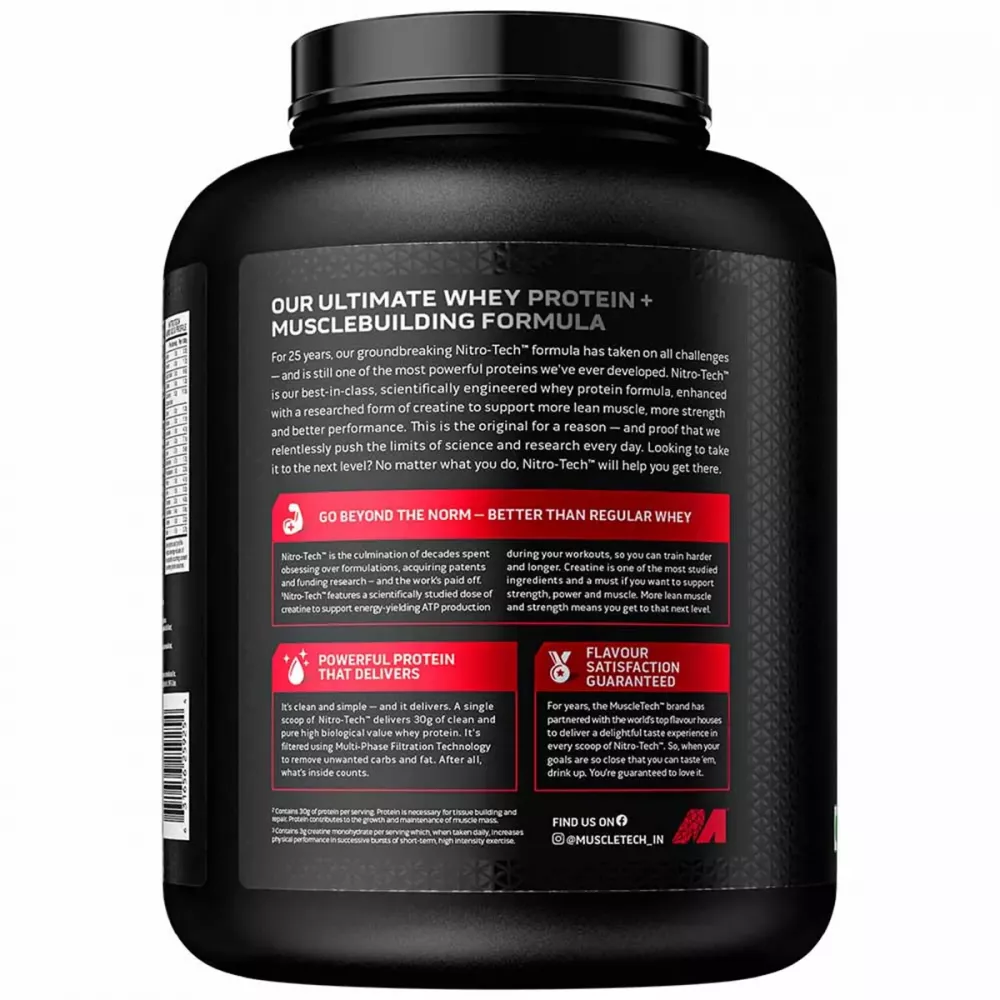 Muscletech Nitrotech Whey Protein Cookies & Cream (1.82kg)