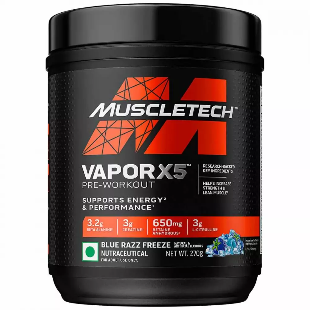 Muscletech Vapor X5 Blue Razz Popsicle (270g)