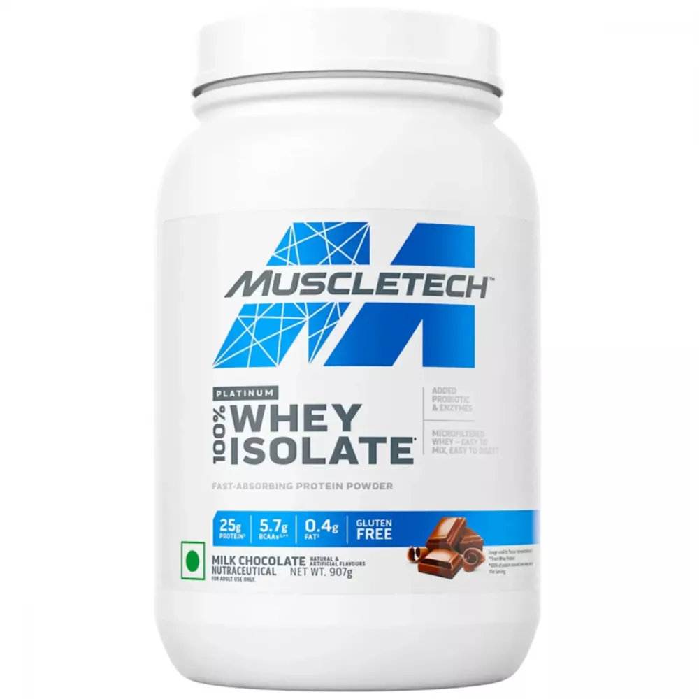 Muscletech Platinum 100% Whey Isolate Milk Chocolate (907g)