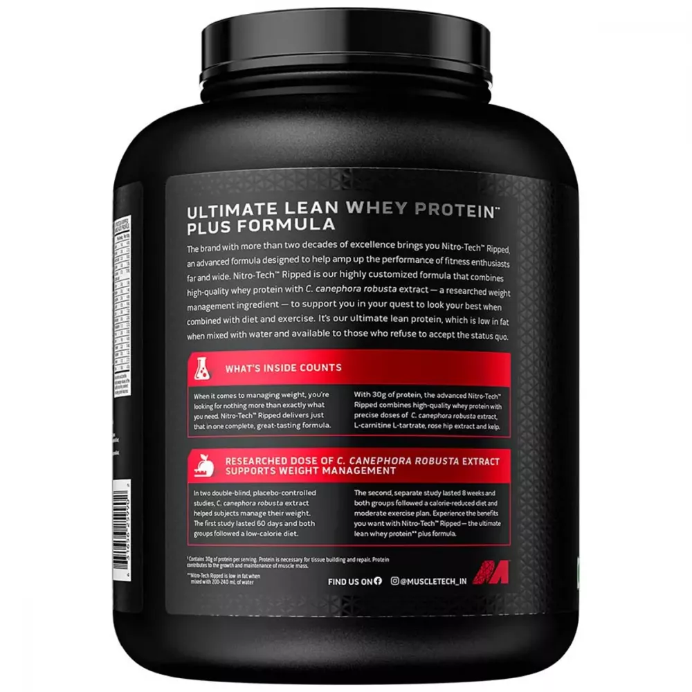 Muscletech Nitrotech Ripped French Vanilla (1.81kg)