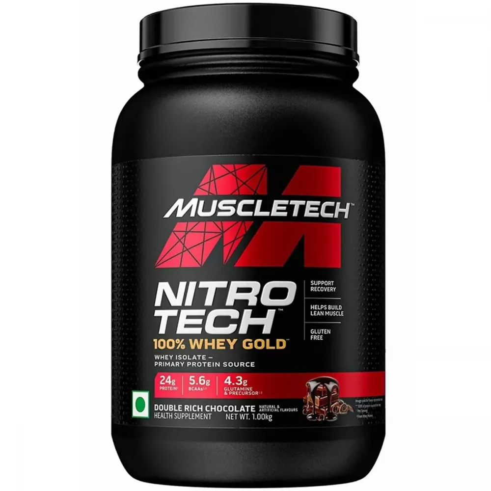 Muscletech Nitrotech 100% Whey Gold Double Rich Chocolate (1kg)